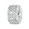 Sterling Silver Heart Silicone Snap Accessories