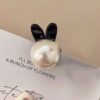 Mini Pearl Hair Clip Side Princess Hair Clip Cute Rabbit Ears Small Grip
