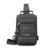WEPOWER Men Chest Bag Outdoor Shoulder Messengers Bag With USB Charging Port Sports Small Bag