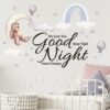 2pcs/set 25x70cm Cartoon Wall Stickers Kids Room Background Decoration Stickers