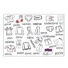 Wardrobe Clothing Identifies Wall Stickers