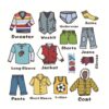 Clothing Classification Logo Label Storage Box Cabinet Stickers