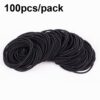 100pcs/pack Stretchy Hair Accessories Nylon Hair Ring Hair Rope Rubber Band Headband