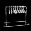Acrylic Coat Hanger Style Earring Storage Display Stand Holder