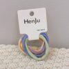 6pcs /Set Towel Circle Head Rope High Elasticity Without Sewing Hair Rubber Band