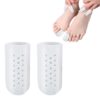 1pair Breathable Perforated Toe Protectors Anti Wear Sleeves