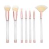 7-In-1  Crystal Makeup Brush Set With Empty Handle Cosmetics Sand Brushes