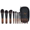 12-in-1 Mini Cosmetic Brush Short Handle Powder Brush Set Facial Makeup Tool
