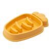Radish Shape Dog Slow Food Bowl Anti-Tip Over Pet Bowl