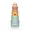 Stacking Teether Toddler Baby Grip Anti Teething Stacking Stacking Castle Kids Toys