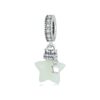 S925 Sterling Silver Luminous Stone Star Wishing Bottle DIY Pendant Beads