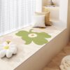 Crystal Velvet Window Sill Cushion Home Bedroom Bedside Blanket Cuttable Non-slip Floating Window Cushion