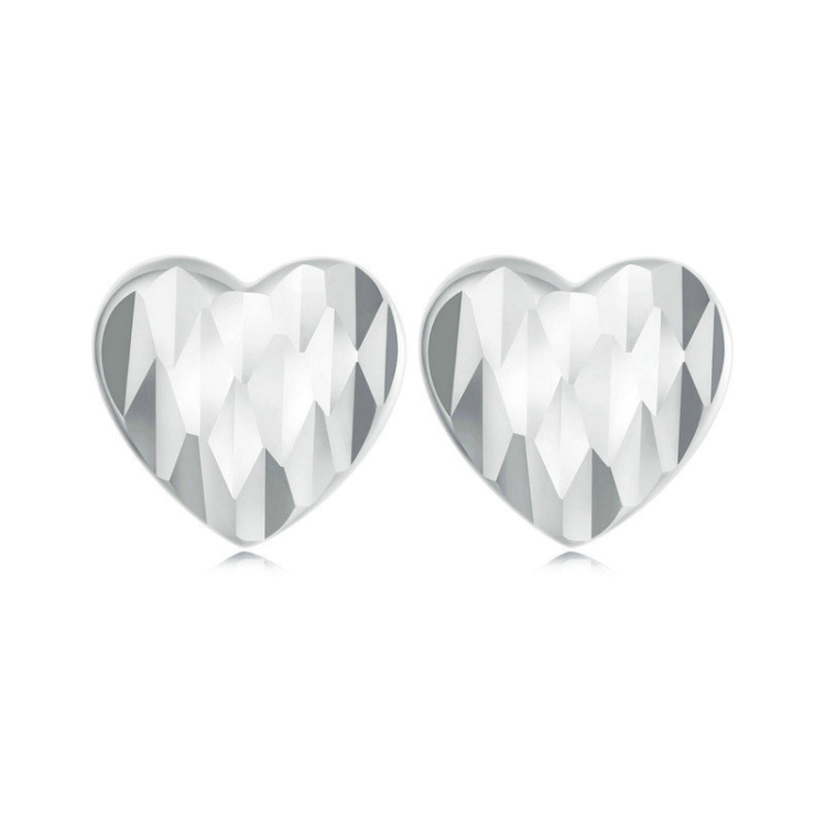 S925 Sterling Silver Love Heart Earrings For Women