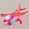 Foam Catapult Airplane Children Outdoor Gliding Flash Hand Throwing Airplane Toys