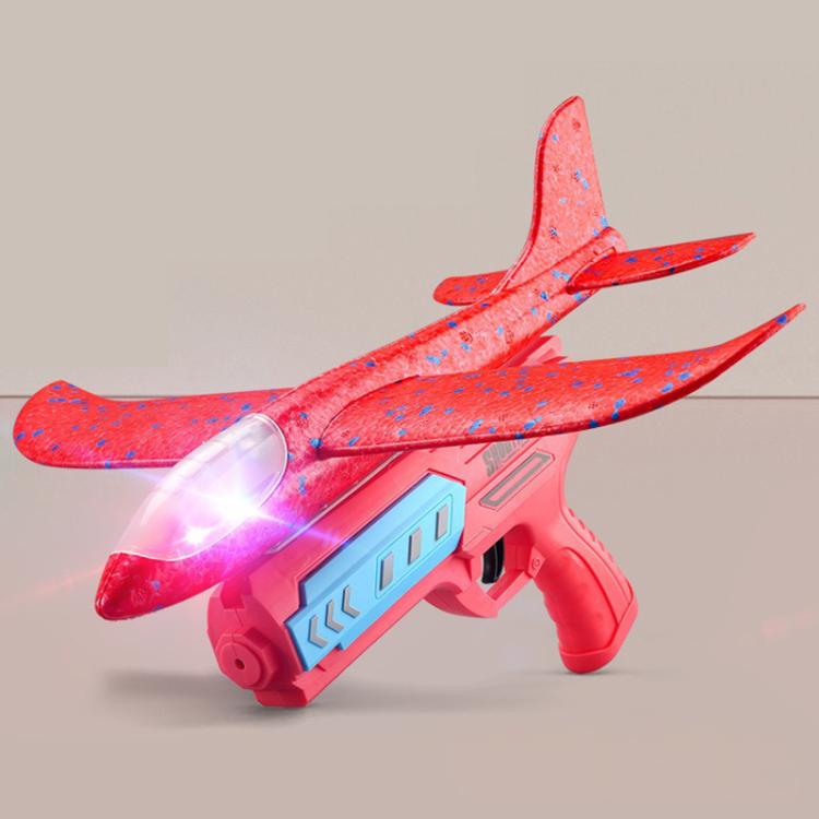 Foam Catapult Airplane Children Outdoor Gliding Flash Hand Throwing Airplane Toys