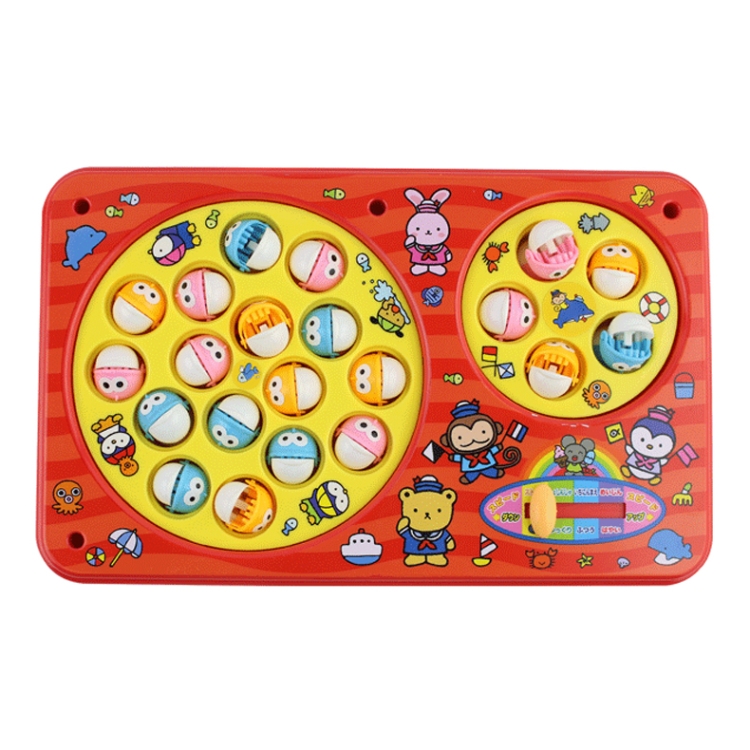 Electric Turntable Cartoon Children Fishing Educational Toy