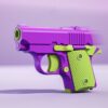 3D Children DIY Assembly 1911 Gravity Radish Gun Backloading Relief Pistol Model Toys