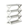 Household Free Installation 4 Tiers Shoe Organizer Folding Shoe Racks