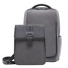 Men Backpack Multifunctional Anti-theft Removable Front Pocket 15.6 Inch Laptop Backpack