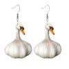 Quirky Garlic Duck Ear Studs Ladies Stylish Holiday Animal Earrings
