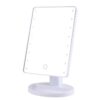 LED Desktop Makeup Mirror Rotatable Dimmable With Touch Switch Vanity Mirrors