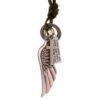 Personalized Angel Wings Pendant Adjustable Simple Long Necklace