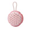Children Silicone Shampoo Brush Scalp Massage Comb Hangable Hair Washing Comb