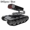 Stereoscopic Metal Assembly Tank Model Ornament Hand- Assembling Building Blocks Toys