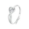 S925 Platinum-plated Infinite Loop Love Ring