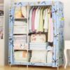 Dormitory Simple Cloth Wardrobe Reinforced Steel Tube Assembly Dust-Proof Storage Closet