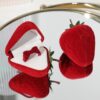 Strawberry Type Ring Box Mini Jewelry Organizer