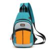 O-TBOST Outdoor Traveling Multifunctional Large Capacity Color Combination Crossbody Bag With Earphone Hole