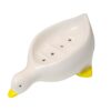 Cute Duck Ceramic Soap Box Bathroom Household Waterproof Soap Dish Holder