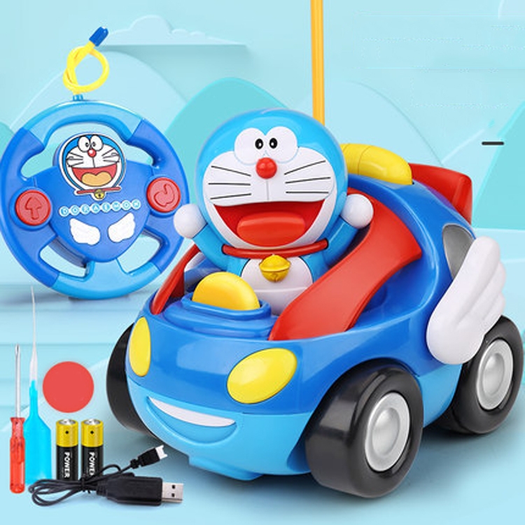 Doraemon Rechargeable Remote Control Car Children Toy Car With Spray Function