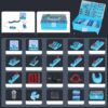 Middle School Physics Electromagnetism Experiment Equipment Suitcase Set