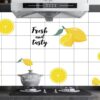 Kitchen Heat-Resistant Greaseproof Decals Household Waterproof Self-Adhesive Wall Stickers