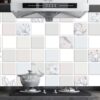 Kitchen Heat-Resistant Greaseproof Decals Household Waterproof Self-Adhesive Wall Stickers