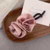 Romantic Rose Flower Twist Hair Clip Hair Jaw Clamps Back Of Head Clip