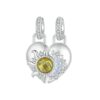 S925 Sterling Silver DIY Detachable Sun Moon Heart Pendant