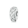 S925 Sterling Silver Diamond Pattern Positioning Clip DIY Bracelet Accessories