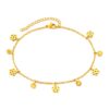 OPK GZ196 Stainless Steel Skeleton Flower Anklet