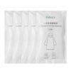 5pcs /Pack FaSoLa Travel Portable Disposable Raincoat Transparent PE Wider Larger Hiking Rain Poncho