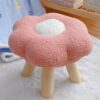 Cute Flower Stool Home Living Room Seat Children Bedroom Small Stool