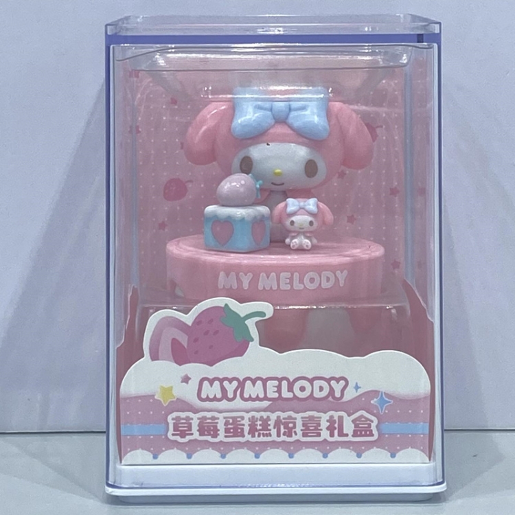 Sanrio Figures Toy Cute Cartoon Series Anime Model Ornaments Collection Toy Birthday Gift Box