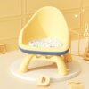 Baby Dining Table Chair Stool Sound-emitting Children Chair Home Plastic Backrest Seat