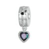 S925 Sterling Silver Platinum-plated Fantasy Love Beaded Jewelry Pendants