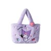 Large Capacity Cartoon Embroidered Handbag Plush Toy Bag