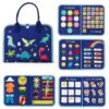 Felt Montessori Toddler Dressing Tying Shoes Early Learning Board Children Puzzle DIY Busy Board