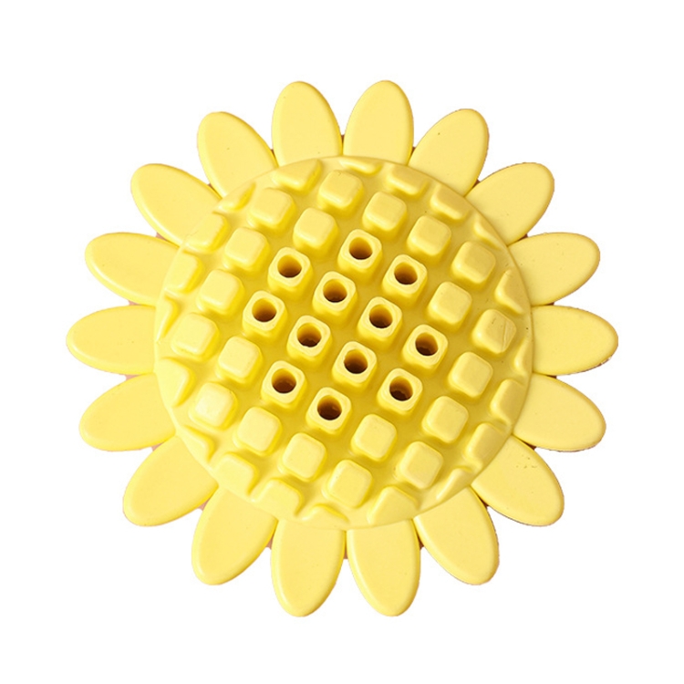 Pet Sunflower Leaky Ball Toys Dogs Chewable And Teething Rubber Toys