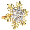Snowflake Christmas Napkin Ring Napkin Buckle Table Decoration for Christmas Thanksgiving Party